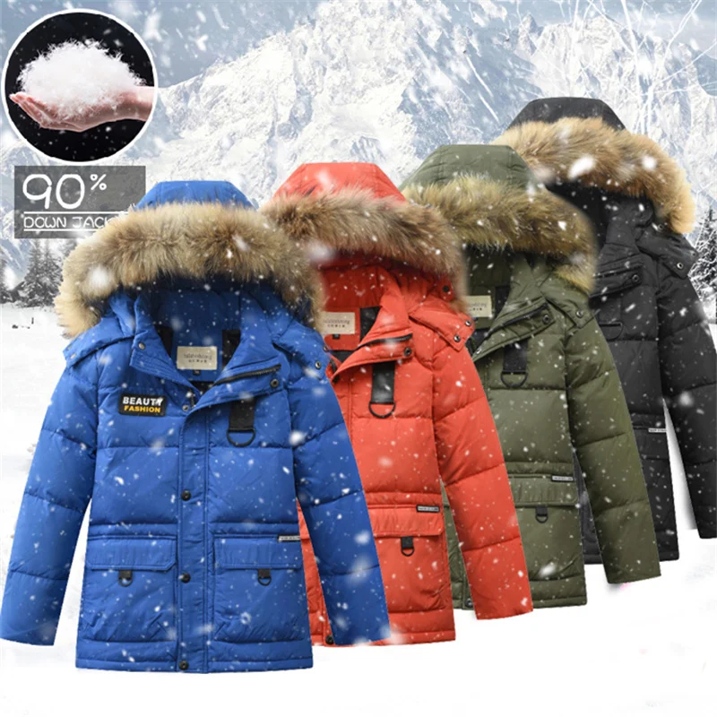 Новинка 2019 пуховик для мальчиков розничная продажа Брендовое детское зимнее