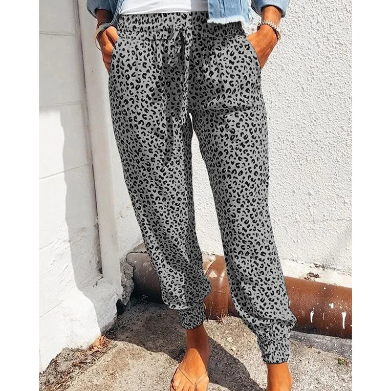

Summer New European and American Women's Loose Printed Casual Pants