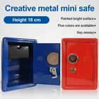 Бытовая страховочная миниатюрная металлическая безопасная креативная копилка, сейф для шкафа, настольное украшение для денег