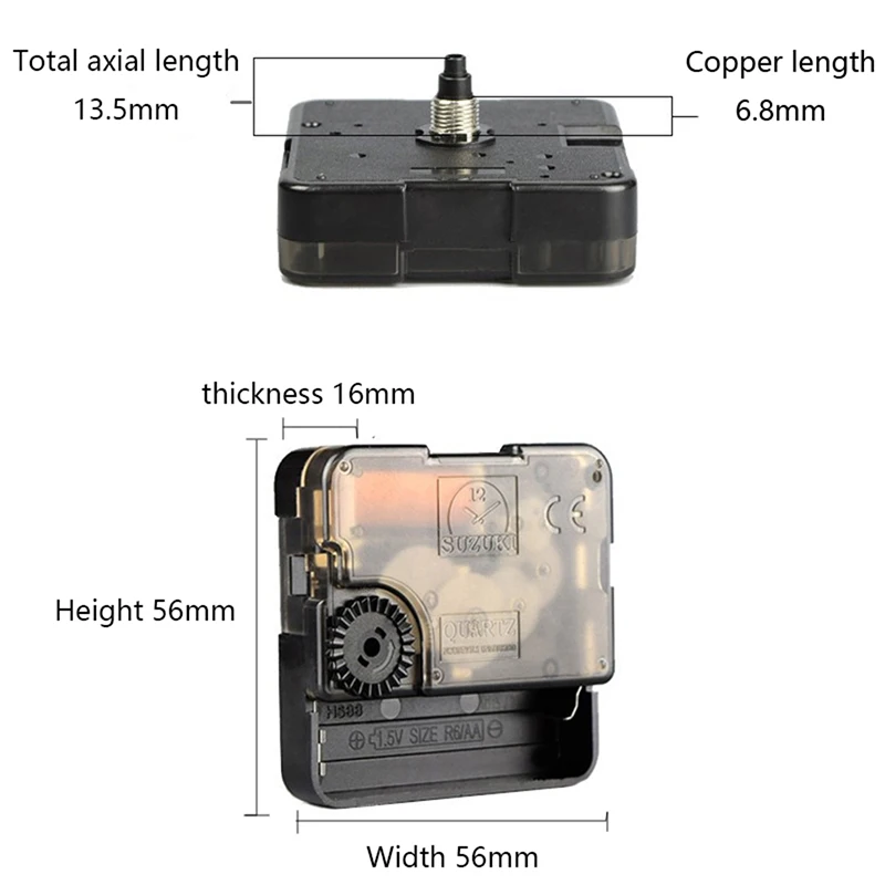 

DIY Motor Wall Mechanism Clock Quartz Movement Repair Parts Replacement Mechanism Quartz Clock Movement Parts Replacement