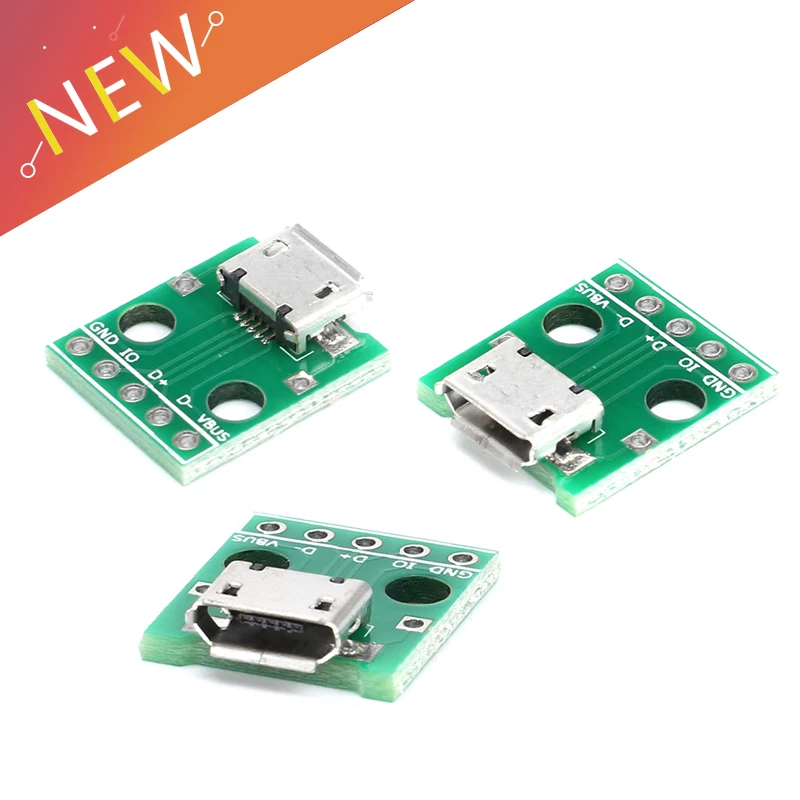 10 шт. адаптер MICRO USB Для DIP адаптера|Соединители| |