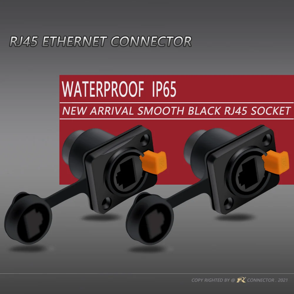 1 комплект RJ45 водонепроницаемый сетевой разъем 8p8c гнездовой шасси розетки Ethernet