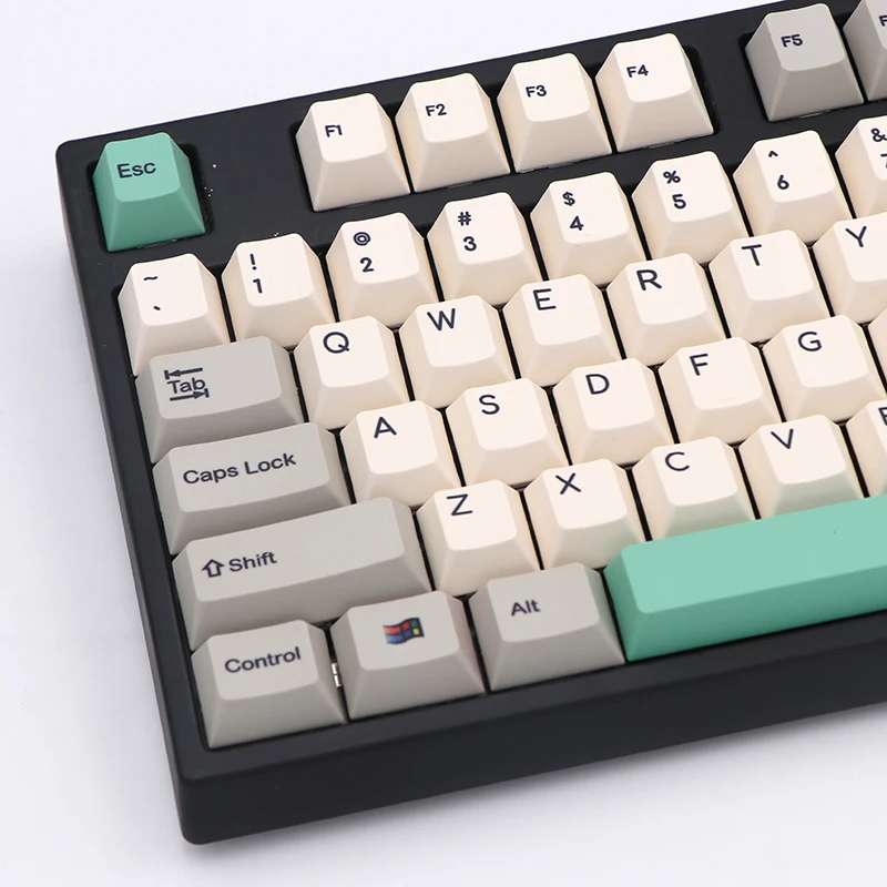 KeyPro 9009 Ретро Ethermal Dye сублимационные шрифты PBT 108/130 колпачок клавиш cherry profile для