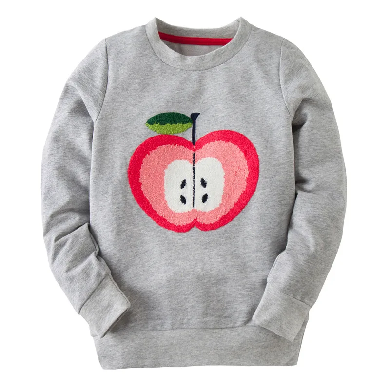 

Zeebread Children Autumn Winter Girls Sweatshirts With Bag Print Cute Grey Long Sleeve Sport Shirts Hot Selling Kids Tops Shirts