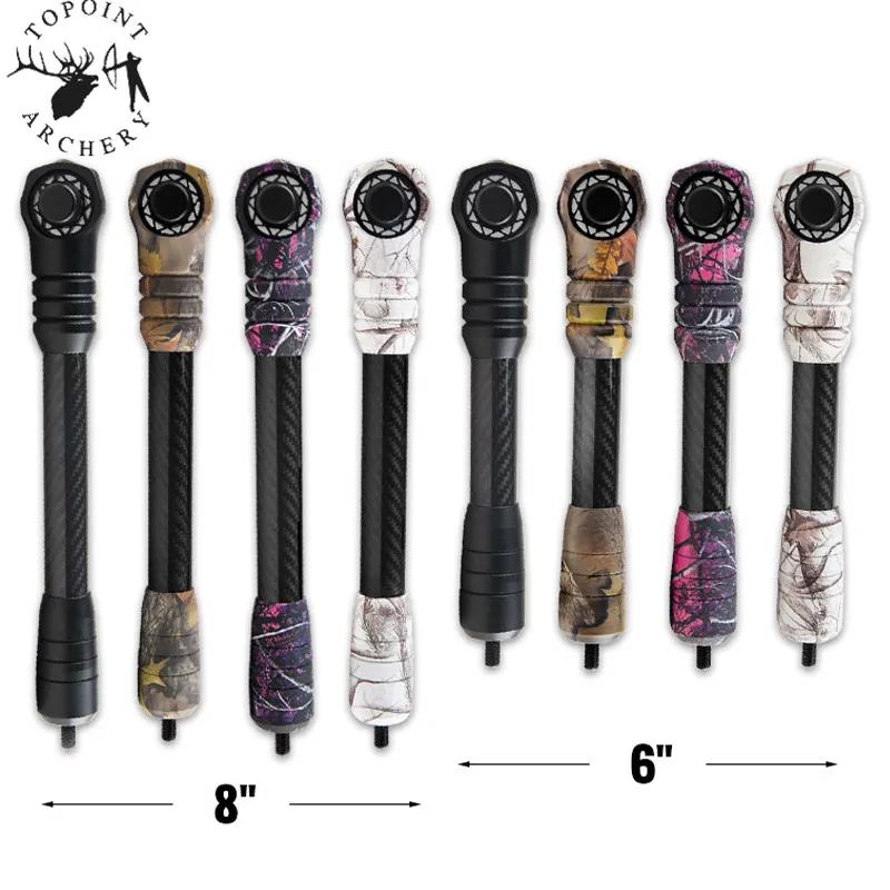 Стрельба из лука блочный лук стабилизатор 6/8 дюймов амортизатор демпфер 3k чистый