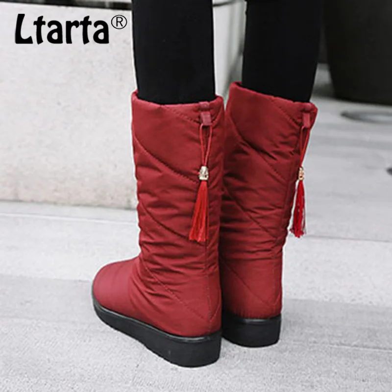 Зимние Пуховые сапоги LTARTA повседневная женская обувь из хлопка зимние Old Beijing