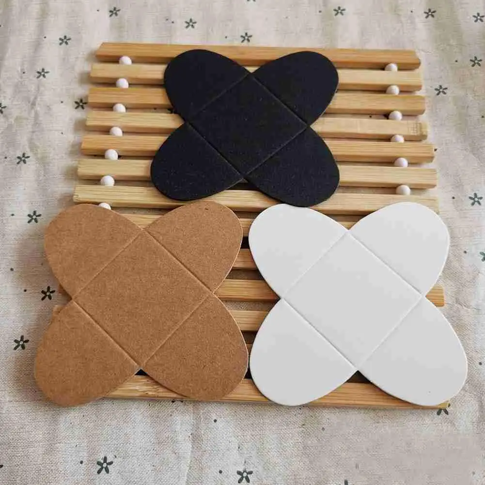 

50Pc Kraft Paper Chocolate Spacer Chocolate Candy Tray Paper Dessert Chocolate Base Baking Package For Chocolate Wrapping Paper