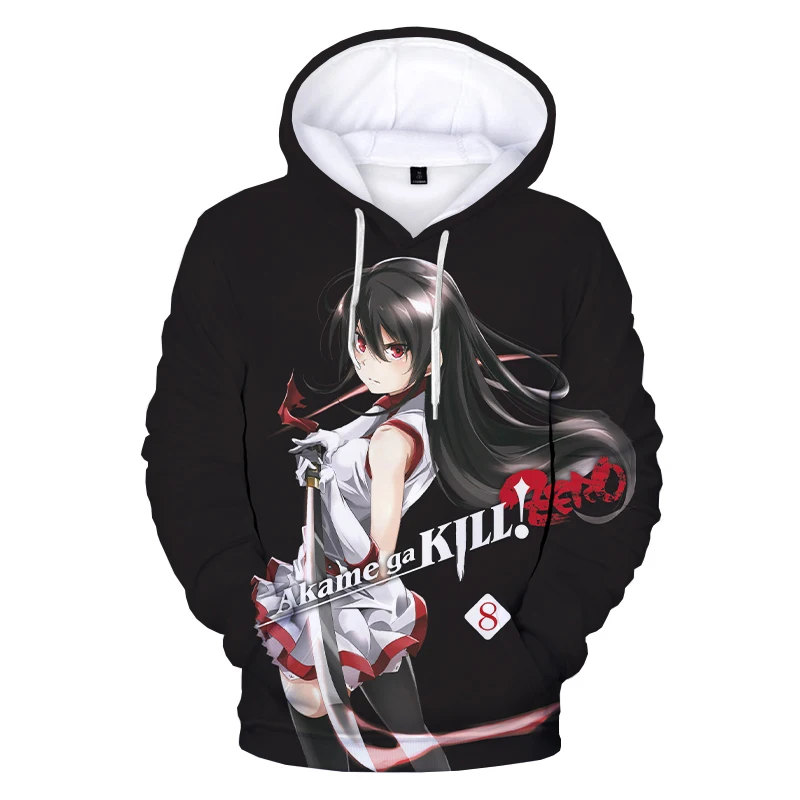 

Fashion Anime Akame Ga Kill 3D Print Hoodie Men/Women Casual Pullover Harajuku Streetwear Hoodies Clothes