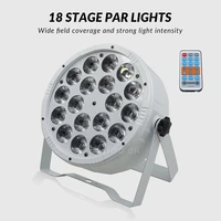 18x12w led par light rgbw 4in1 remote dmx512 dj par professional disco lighting equipment party dyeing light led stage lights