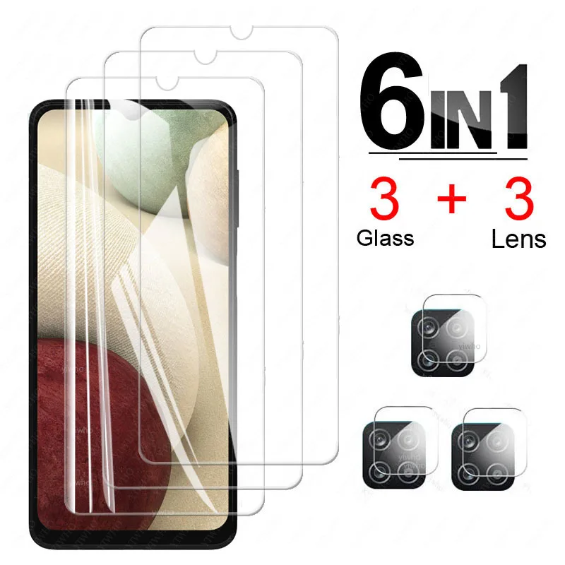 on for samsung galaxy a12 camera lens film screen protectors protective glass for samsung a 12 sm a125fdsn a125 tempered glass free global shipping