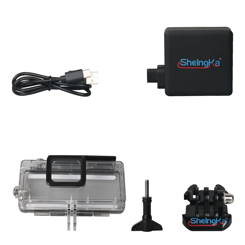 ShelngKa Extended Battery Housing Case for GoPro Hero 5 Hero 6 Battery Bacpac GoPro 2300mAh battery with Waterproof Housing Case