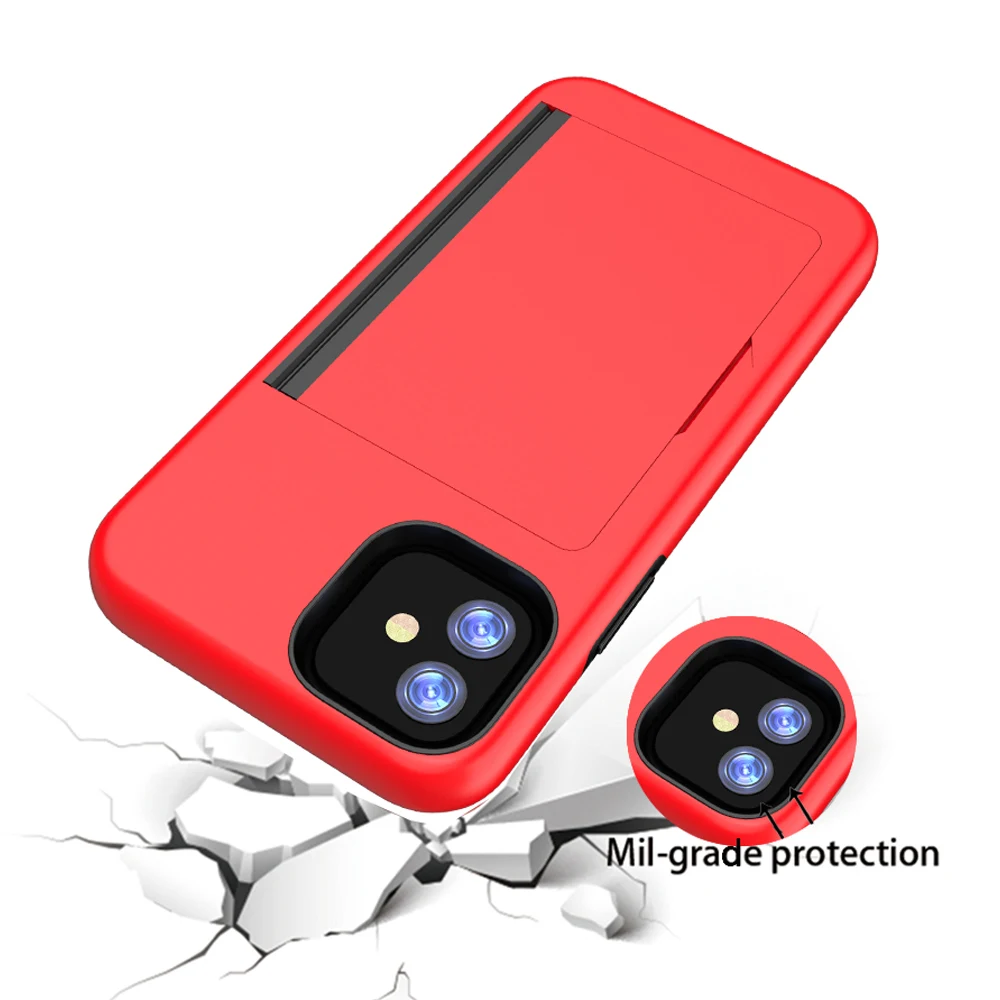 Для 2019 iPhone 11/11 Pro/11 Pro Max задний Чехол двухслойный ТПУ + ПК Гибридный против царапин