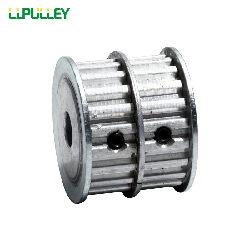 LUPULLEY XL20 зубной двойной закругленный зубчатый шкив двойной головкой алюминиевый зубчатый 20 ширина ремня 11 мм двойной круглый шкив