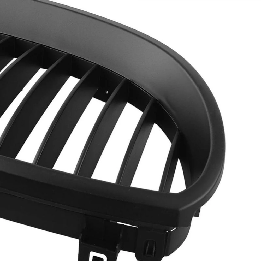 

1 Pair Gloss Black Front Kidney Grill Double Slat Double Line Grille For BMW E60/E61/M5 2003-2009 Coupe Grill Car Accessories