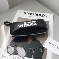 for suzuki grand vitara accessories black leather printing logo glasses case sunglasses case box for suzuki grand vitara