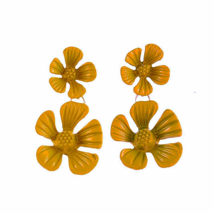 2019 корейские массивные серьги в виде цветка висячие для женщин модные ювелирные