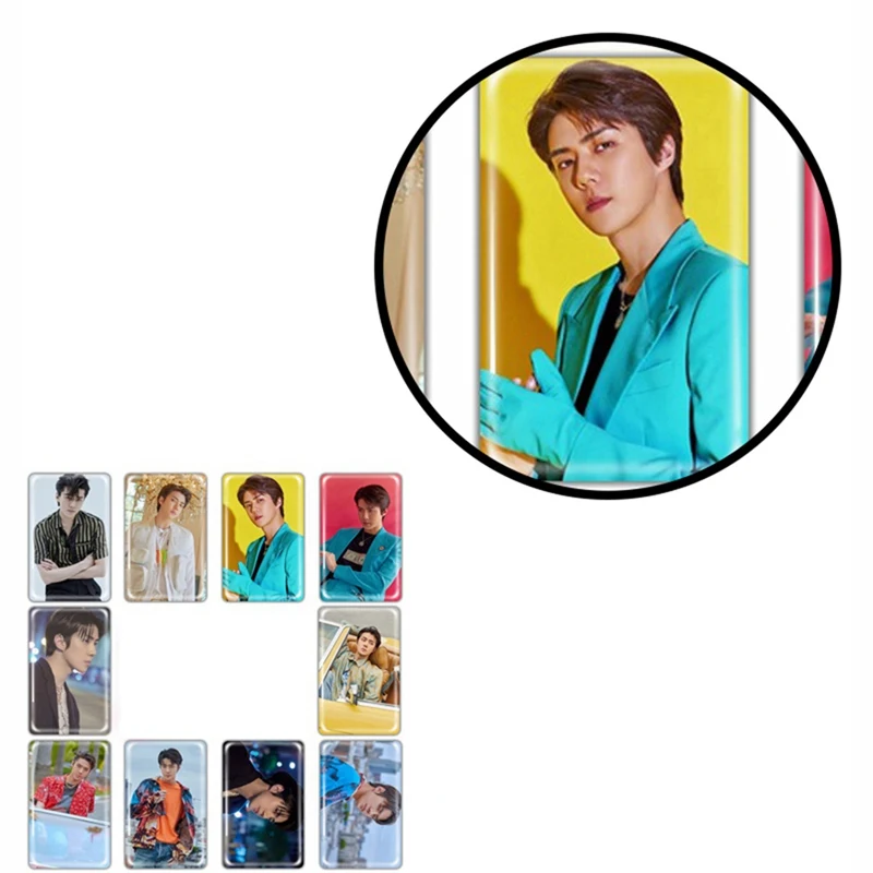 10 шт./компл. KPOP EXO карта для фотографии стикер карты держатель карт стационарный