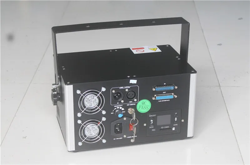 Бесплатная доставка 7 цветный луч лазерного освещения DMX512 DJ диско семейвечерние