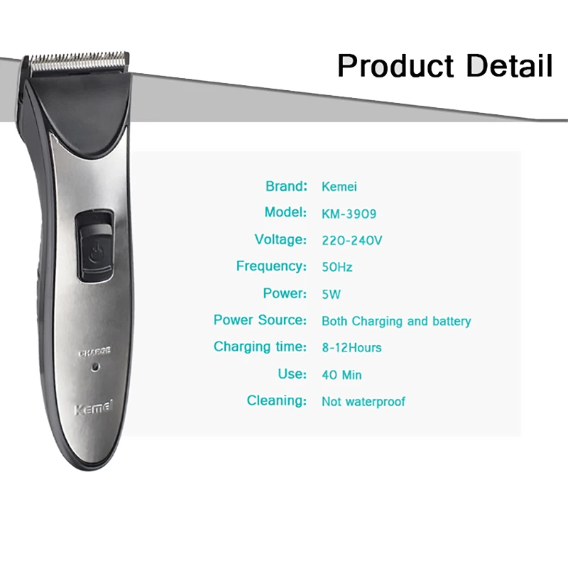Беспроводной триммер для волос профессиональная машинка стрижки бороды