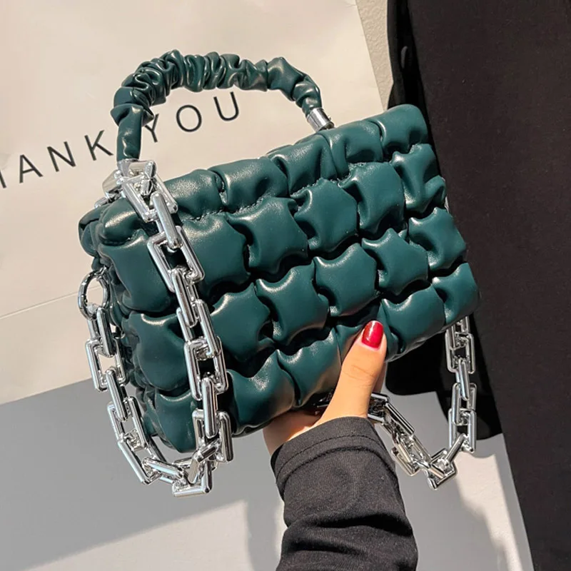 

Новые модные трендовые маленькие квадратные сумки на плечо для женщин, качественная однотонная сумка через плечо из искусственной кожи, ро...