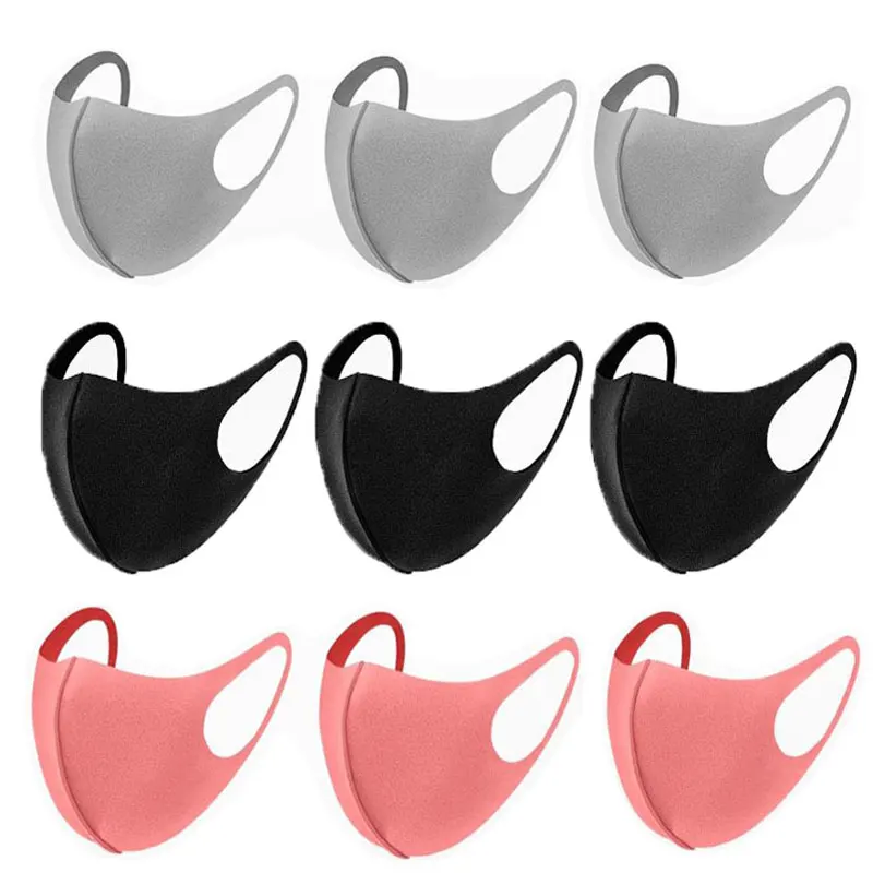 Корейская маска для лица с губкой 3 шт. моющаяся Пылезащитная многоразовая