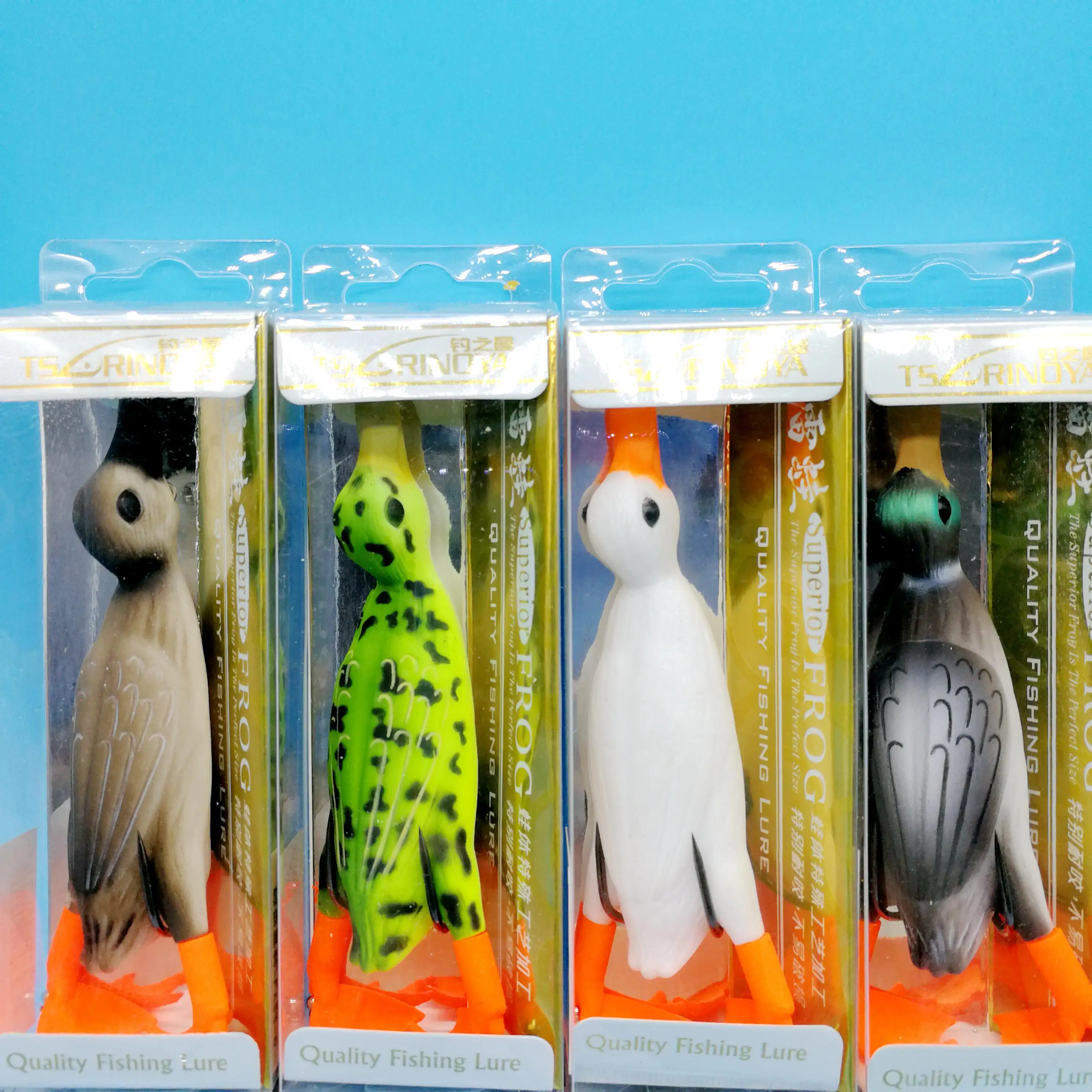 

TSURINOYA 4pcs/lot Snakehead Soft Fishing Lure18.5g/10.5g duck lure Top Water Pike Bass Artificial Bait Fishing Tackle Crankbait