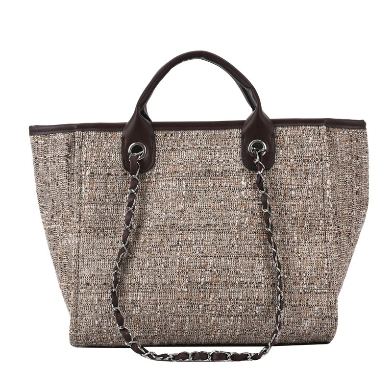 

2021 New Women's Bag Fashion Casual Female Large Capacity Handbag Chains Shoulder Bags Bucket Bag Luxury Commuter Bag Tote