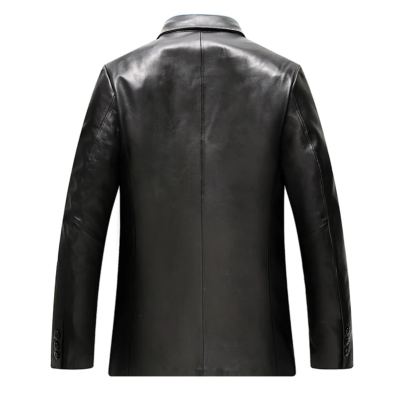 

Autumn Men's 100% Genuine and Winter Jacket Men Coat Sheepskin Leather Jackets Jaqueta De Couro KJ710