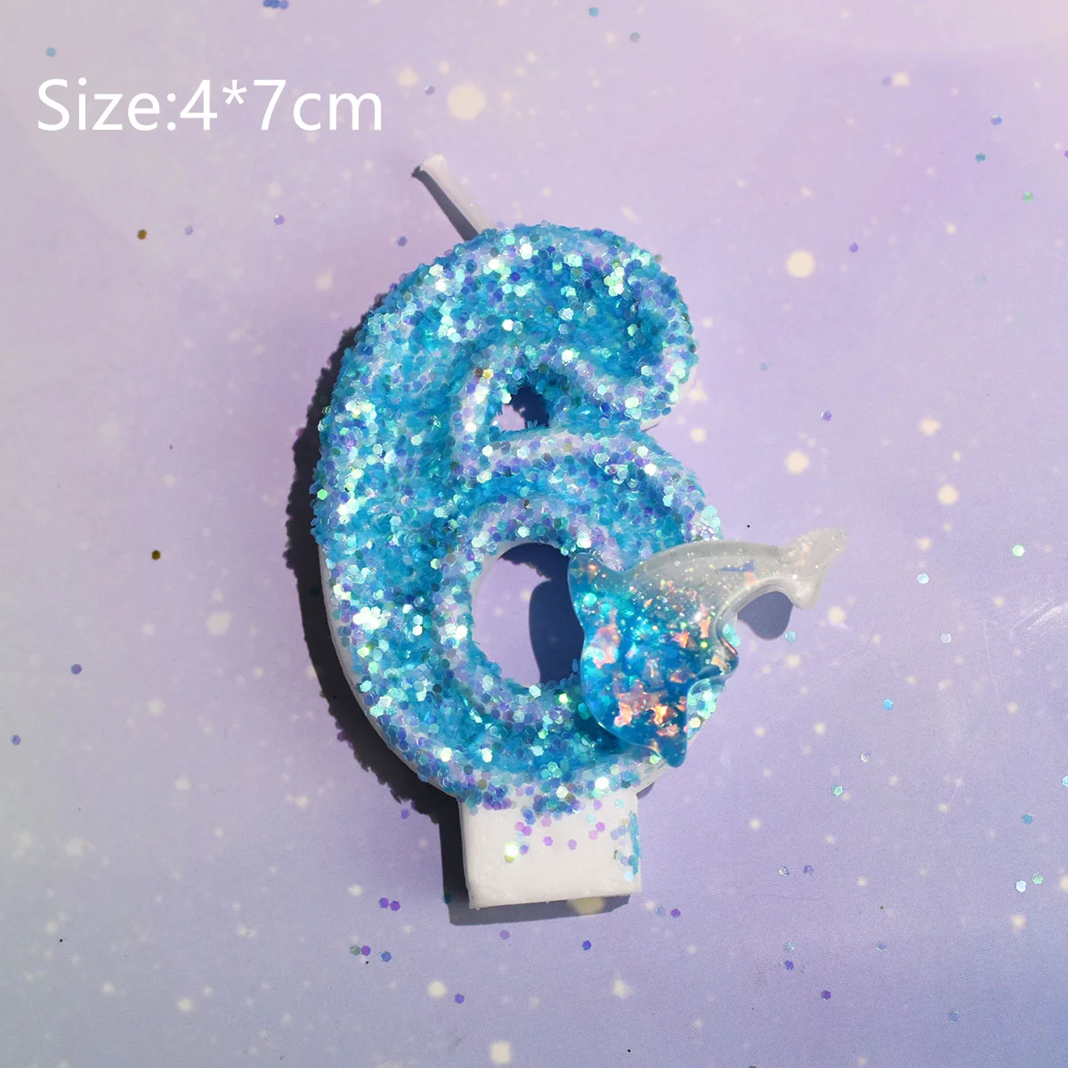 Синяя Свеча для торта Топпер дельфин морские животные форма детский день