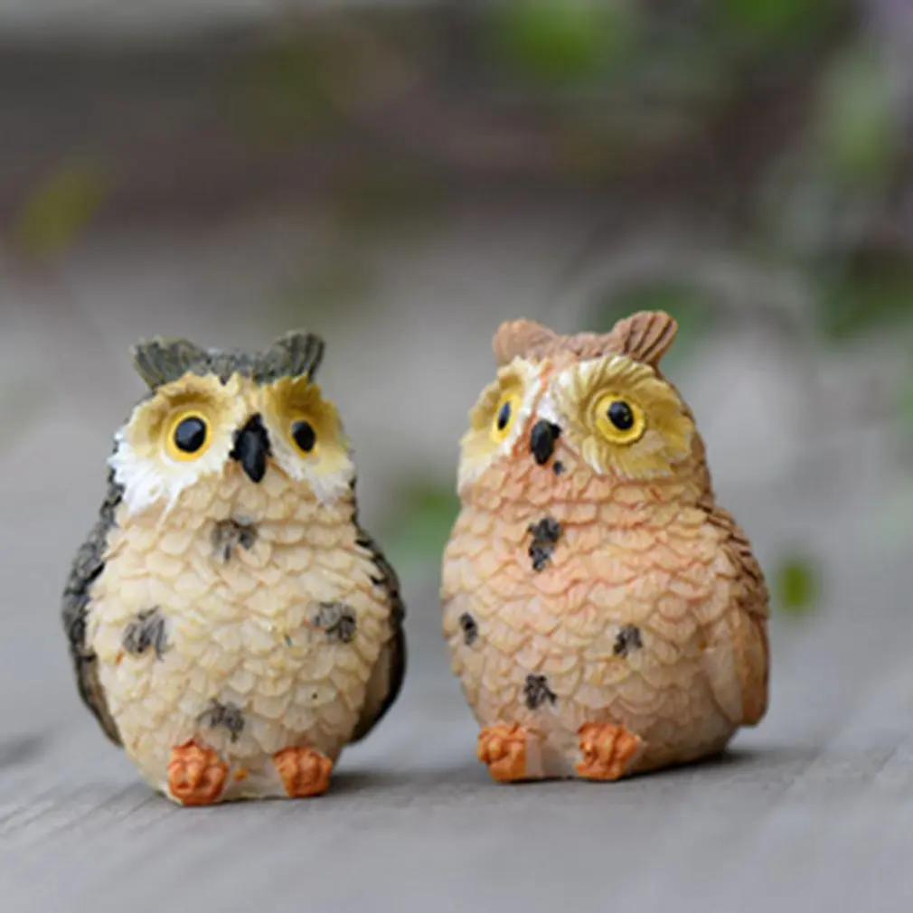 

Outdoor Solar Lamp Owl Solar Powered Light,Stone owl for Bird Pest Control Scarecrow Garden Courtyard Decoration