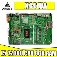 X441UA mainboard I5-7200U CPU 8GB RAM For ASUS X441UA X441UV X441UB X441UQ X441U A441U F441U Laptop Motherboard tested full ok