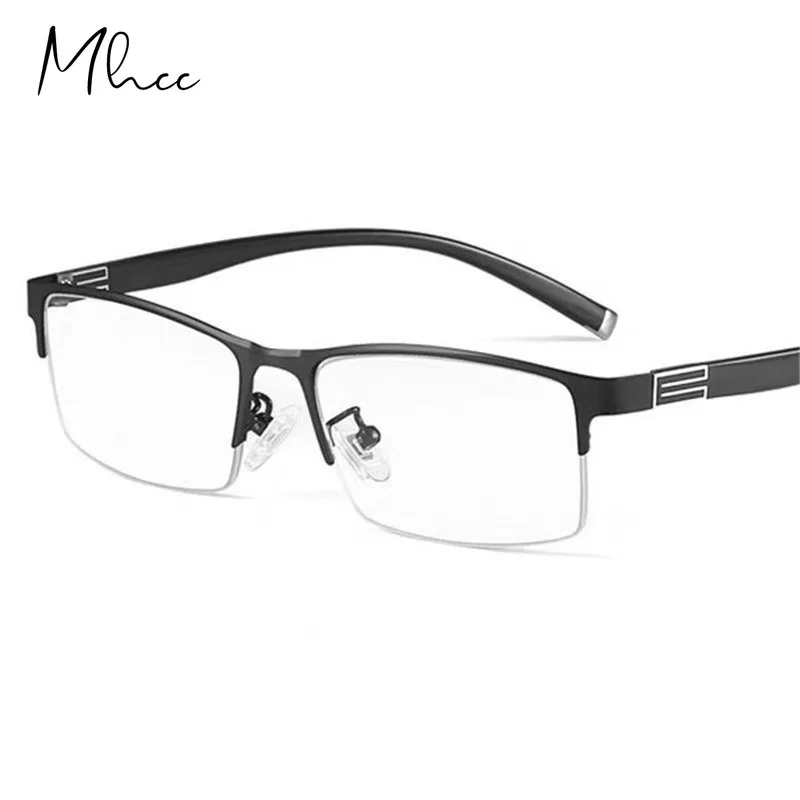 

anti blue light glasses men Business Half-frame fashion Myopia Glasses The Finished Product Anteojos Miopes Office -50 To -600