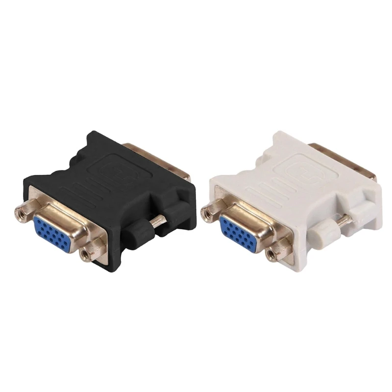 Адаптер DVI-VGA Φ 24 + 5 папа-VGA HD15 мама адаптер конвертер 1080P для компьютера хоста
