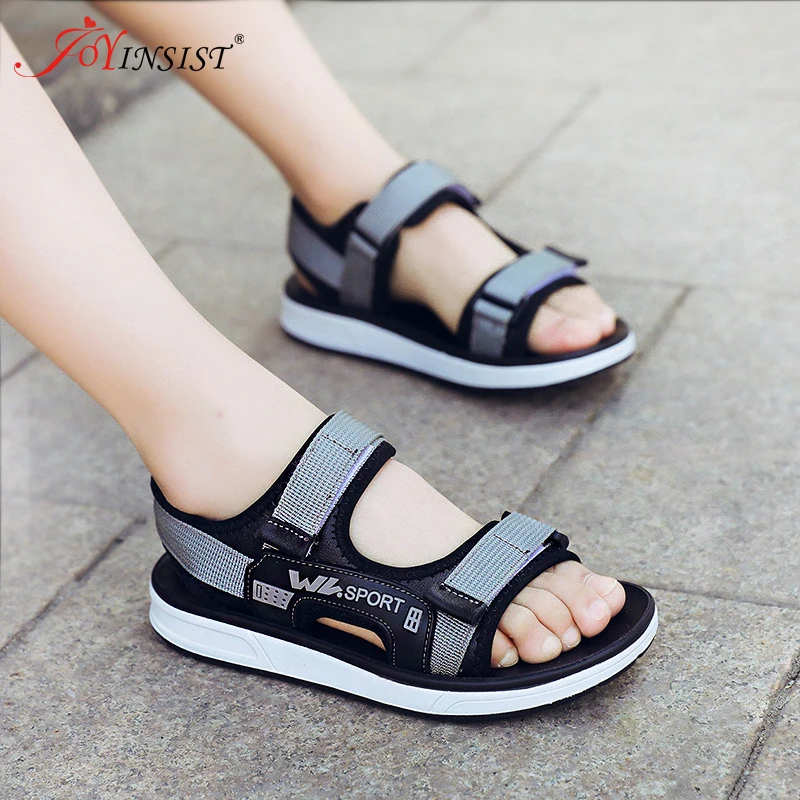 Сандалии детские пляжные на плоской подошве босоножки для мальчиков обувь детей