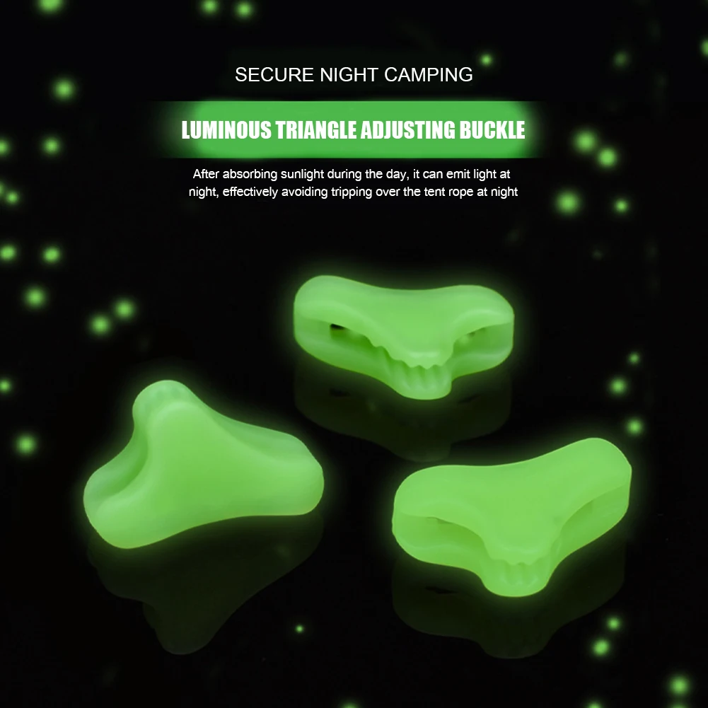 

Поддерживающий стержень с защитой от грома, регулируемые наружные светящиеся тенты для кемпинга, противоскользящая треугольная веревочна...