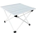Складной стол для кемпинга из алюминиевого сплава, легкий портативный устойчивый Универсальный складной стол для кемпинга