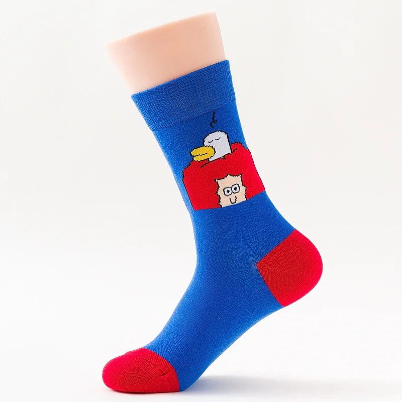 

SP&CITY 5 Pairs Harajuku Women Happy Socks Cotton Funny Patterned Unisex Cute Cartoon Short Socks Hipster Kawaii Sport Girl Sox