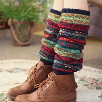 2021 new winter and autumn leg warmers bohemia fashion knee pad warmth anti arthritis boot cuffs