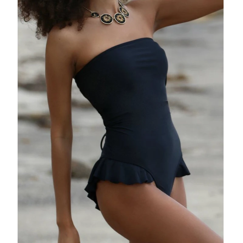 

Sexy 2019 Ruffle One Piece Swimsuit Women Push Up Swimwear Female Beachwear Bathing Suit Summer Swim Suit Monokini Beach Wear