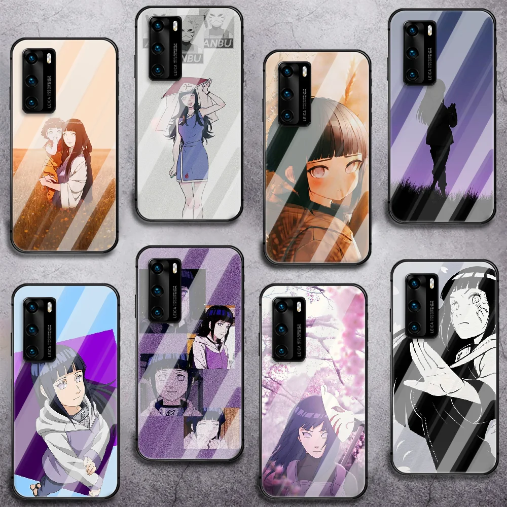 

Hyūga Hinata N-Naruto Anime Tempered Glass Phone Case Cover For Huawei Honor Mate P 8 9 10 20 30 40 A X I Pro Lite Smart 2019