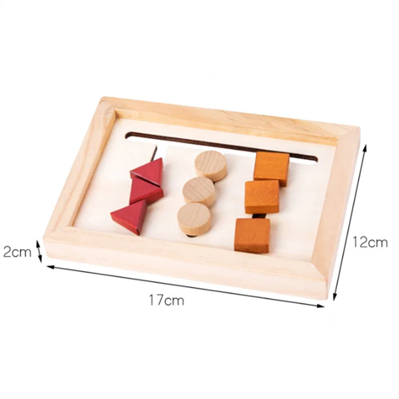 

Wooden Baby Cognitive Toys Three Colors Sorting Array Game For Early Childhood Education Preschool Training Learning