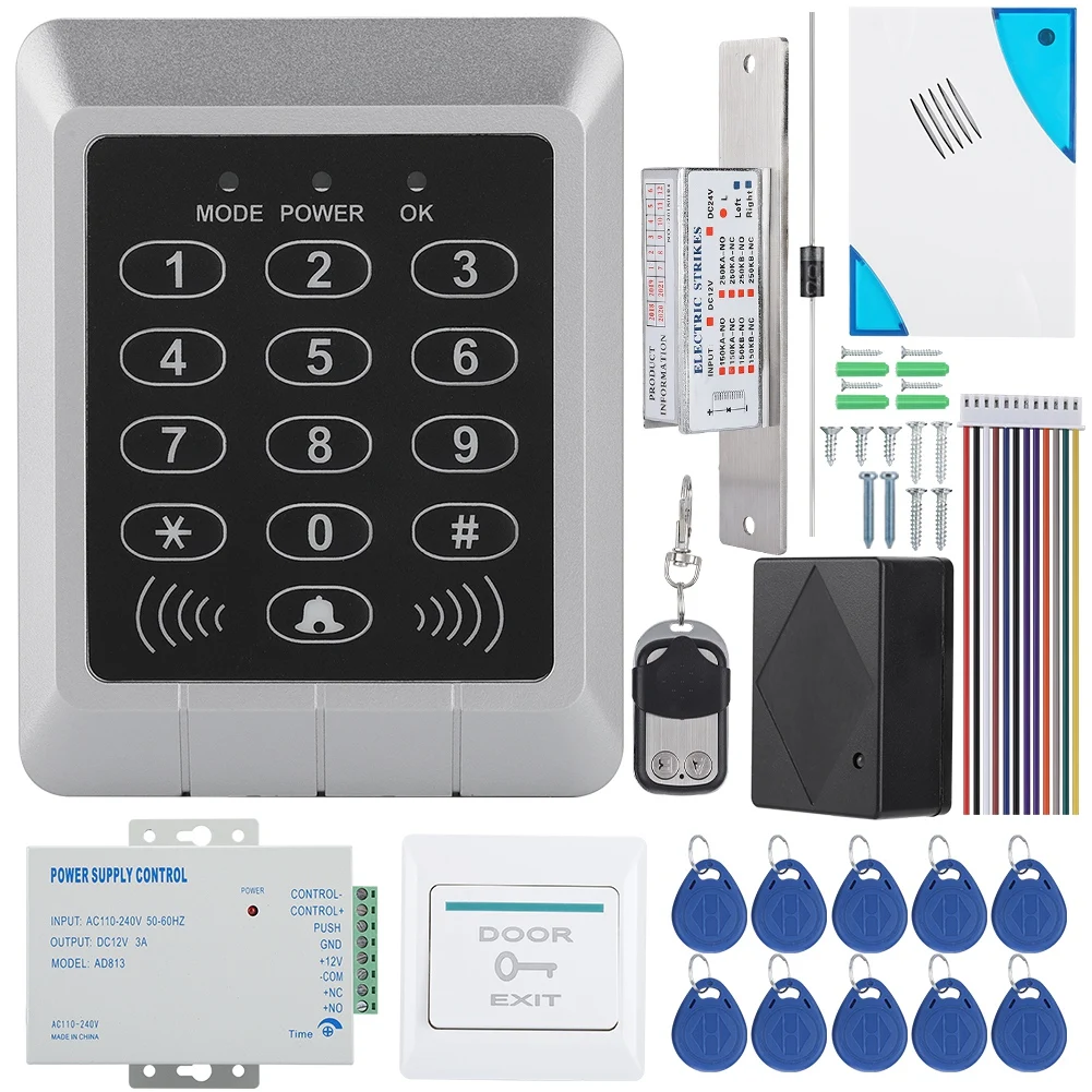 Система контроля доступа с RFID-клавиатурой дверной замок 125 кГц EM-карта для