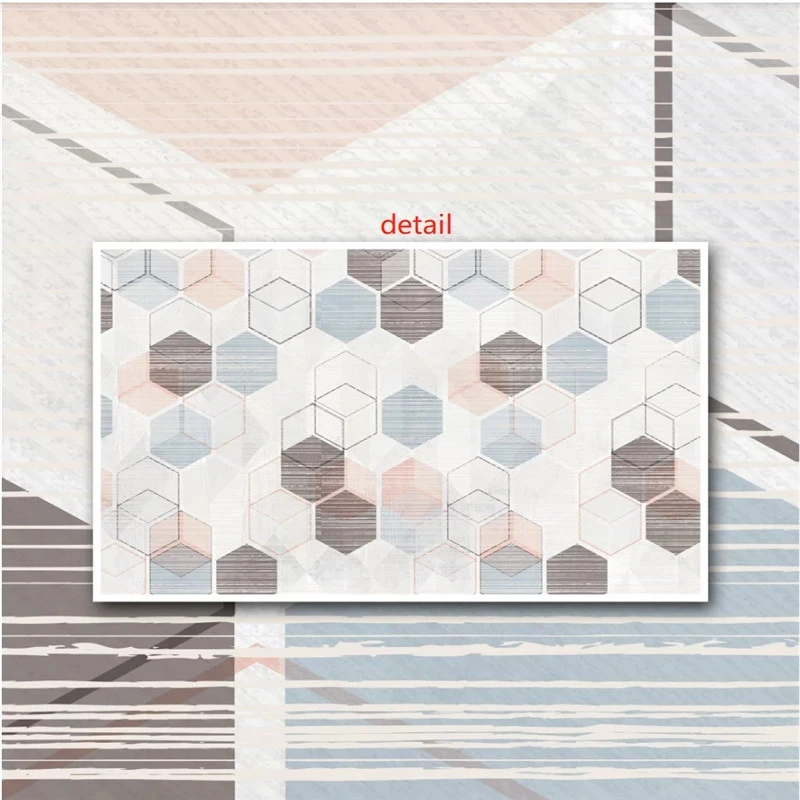 Nordic Minimalist Abstract Lines Geometric TV Background Wall Mural Wallpaper Modern Decor Paper 3D Papel De Parede | Обустройство