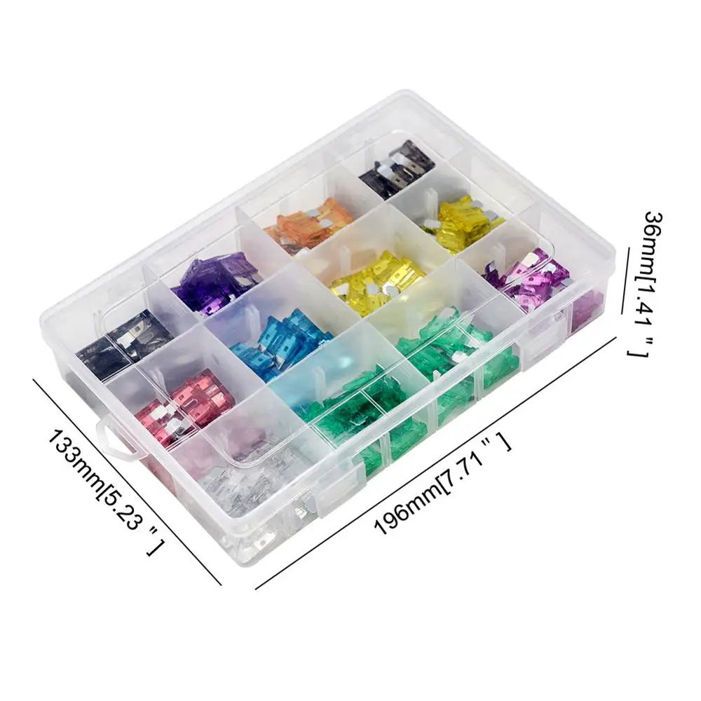 

20Pcs Car Blade Fuses Auto Blade Type Fuse Assortment Kit 2A 3A 5A 7.5A 10A 15A 20A 25A 30A 35A Amp with Box Clip Assortment