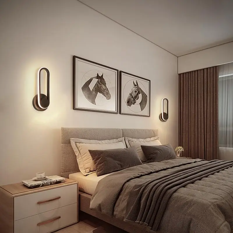 Современный Железный настенный светильник светодиодный Полоска настенные бра