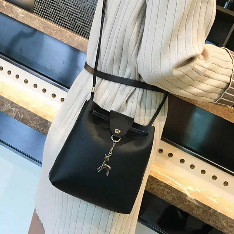 Новая женская сумка на плечо тоут кошелек хобо сэтчел кросс боди (черный)|Сумки с