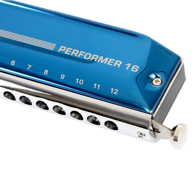 

Easttop Chromatic Harmonica Performer 16 Holes 64 Tone Mouth Organ Harp Key of C Professional Musical Instruments