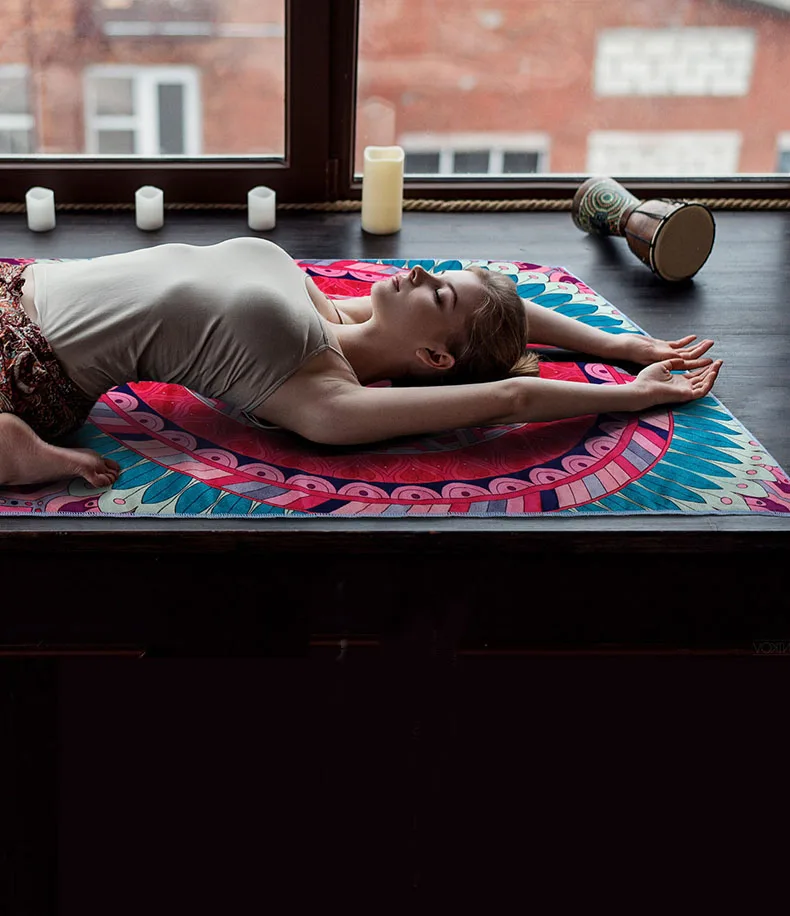 Нескользящие Йога коврики крышка Полотенца противоскольжения коврик Полотенце