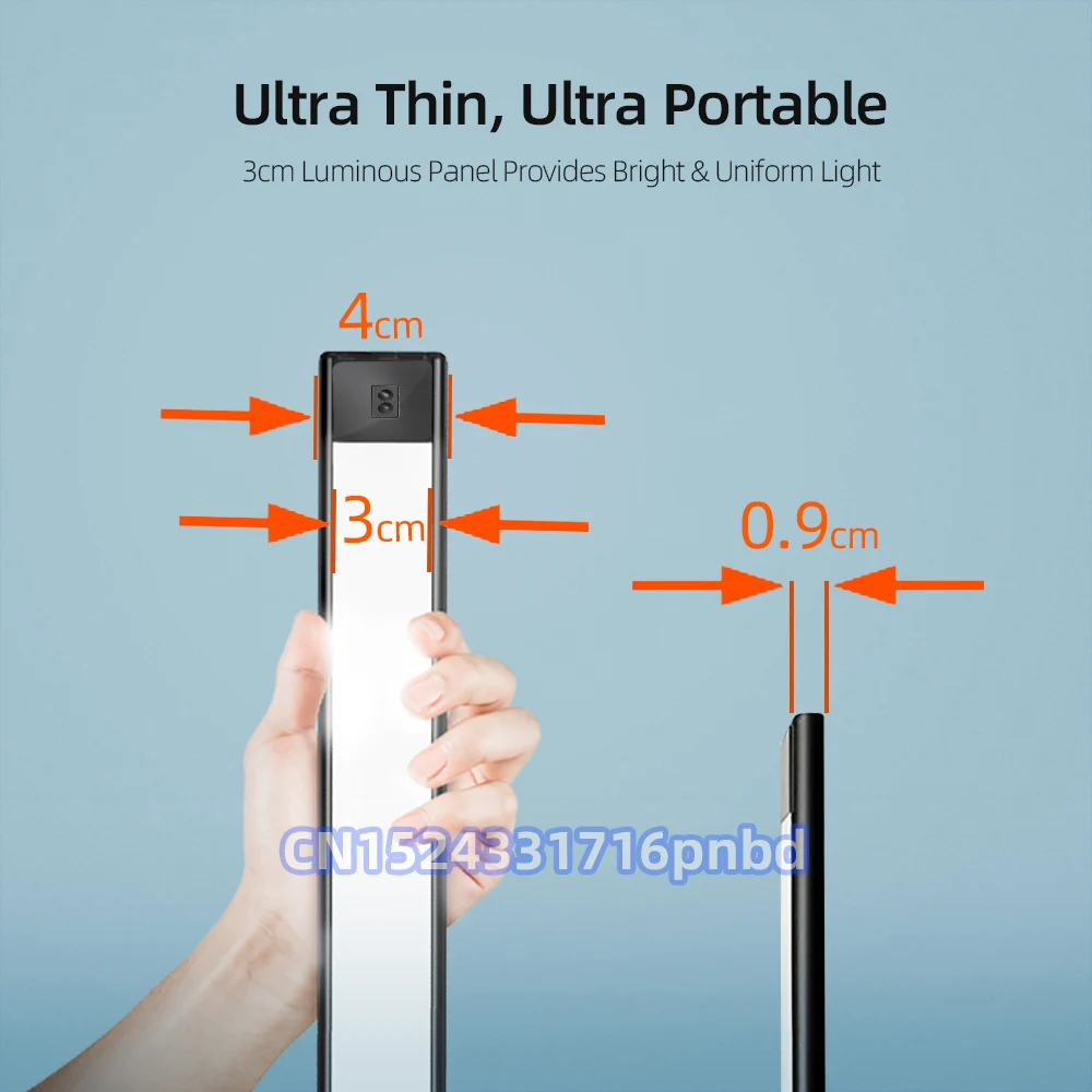 Большие настенные беспроводные лампы BGCDD5 с датчиком движения светодиодный ная