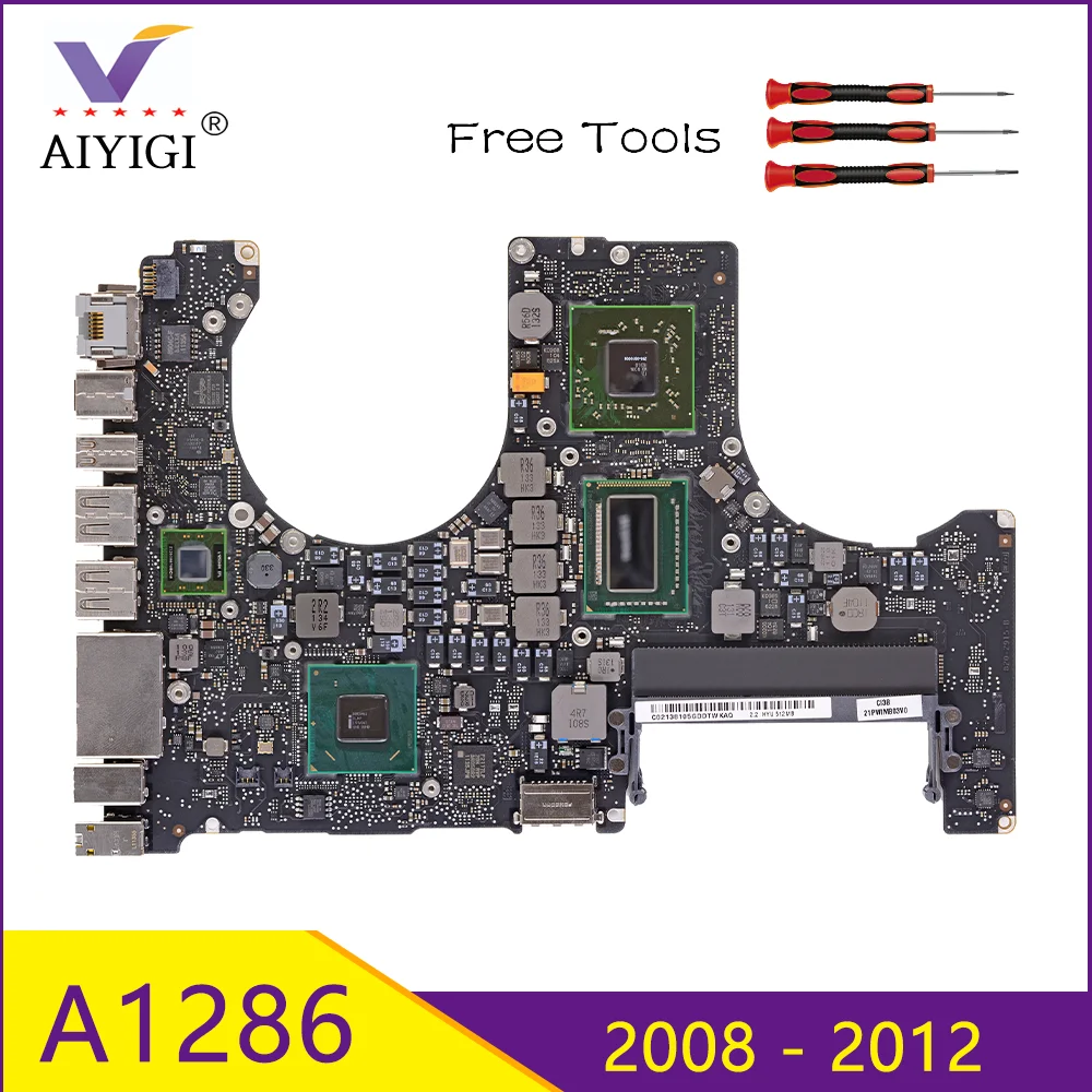 Оригинальная материнская плата A1286 820-2850-A/B 820-2915-A/B 820-3330-B для MacBook Pro 15 &quotлогическая